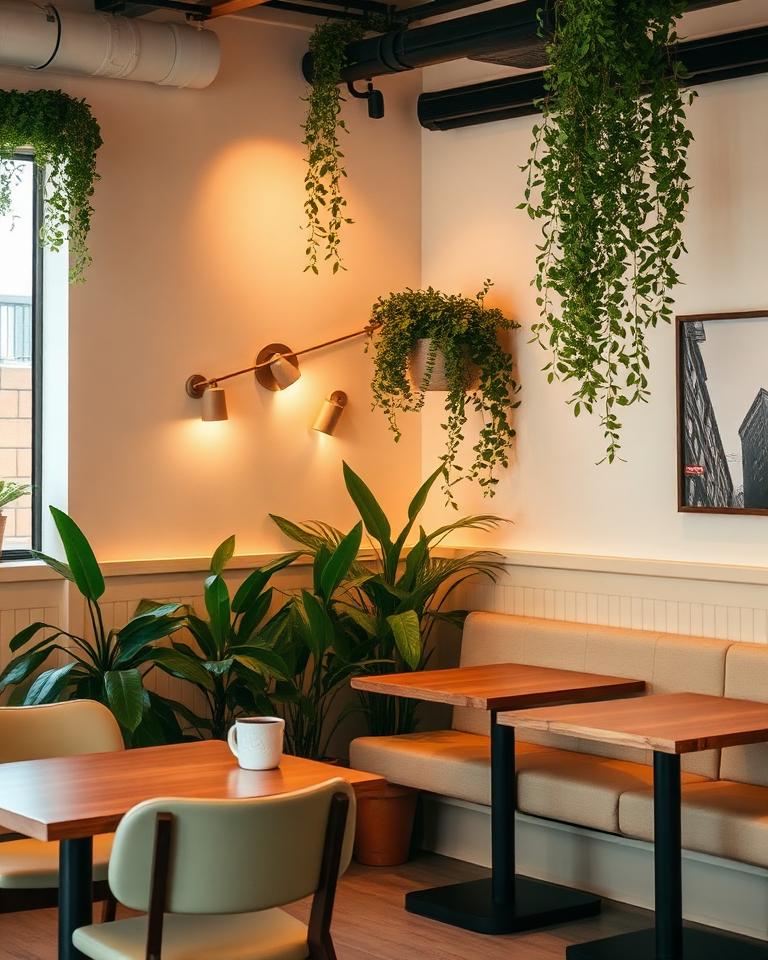 Cozy café interior